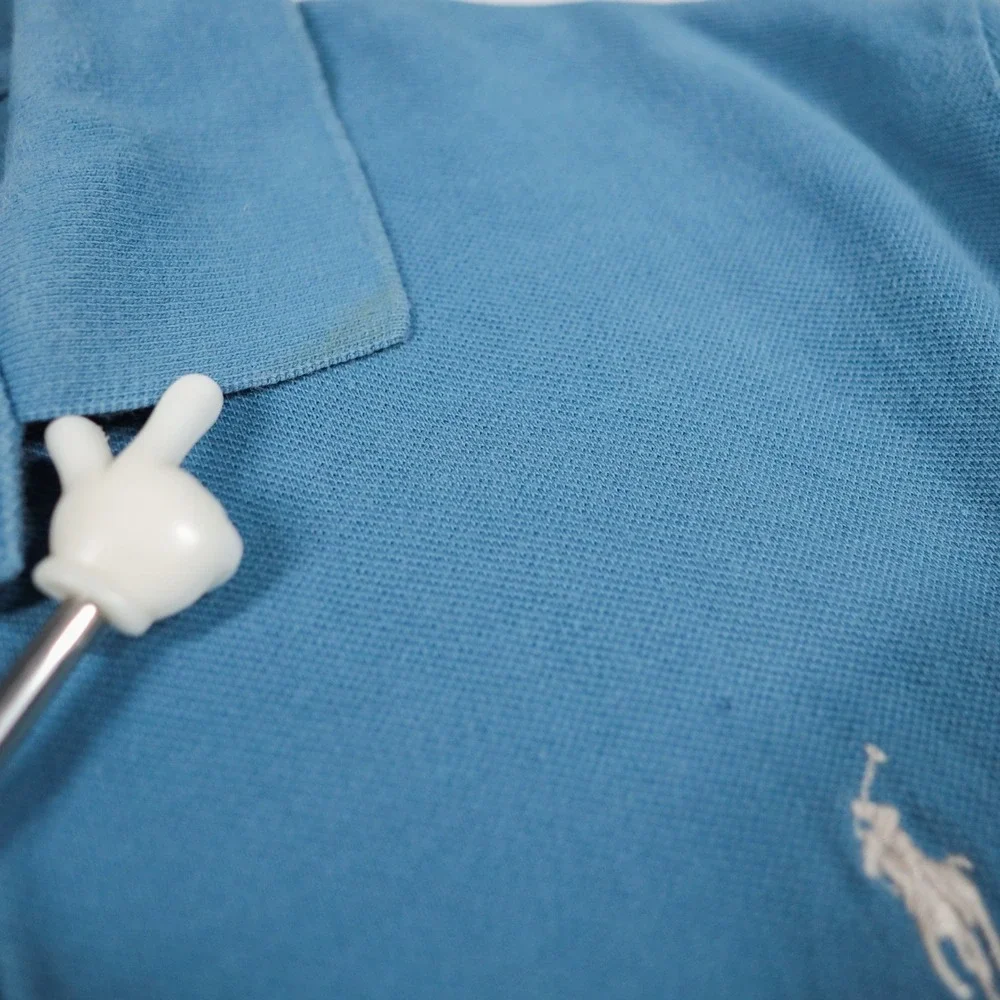 Polo Ralph Lauren Polo Shirt Mens XL Blue Classic Fit Mesh Cotton White Pony